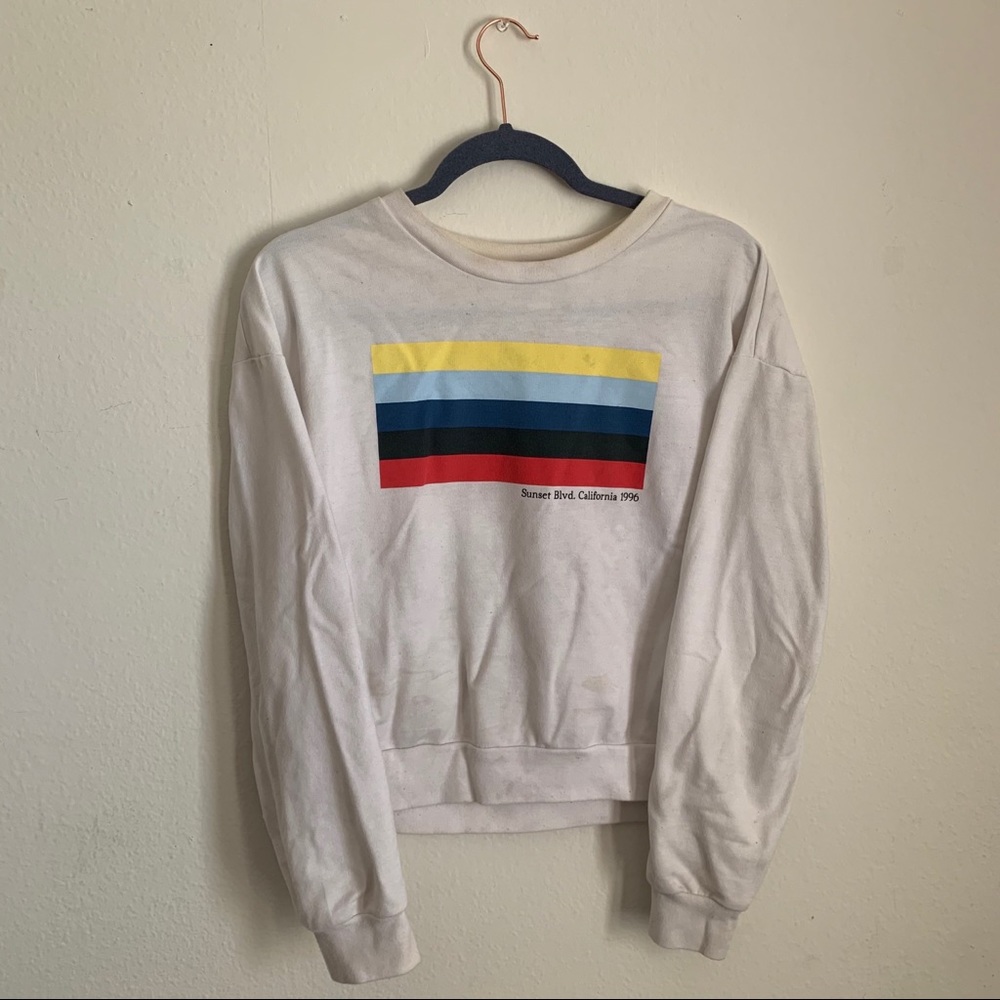 Rainbow Color Blocking Sweatshirt | F21